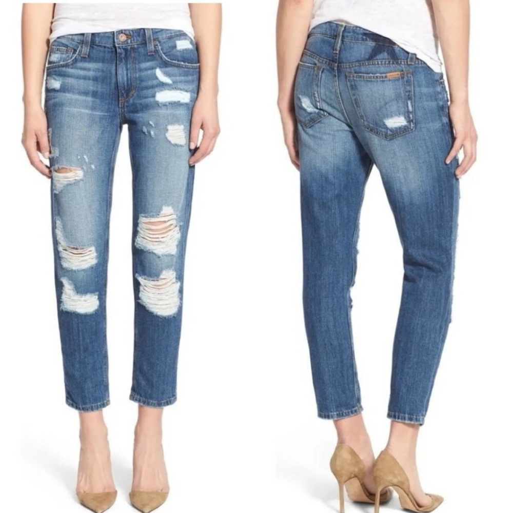 Revolve Joe's Jeans Jeans Straight leg Billie Slim Crop Distressed Denim Size 26